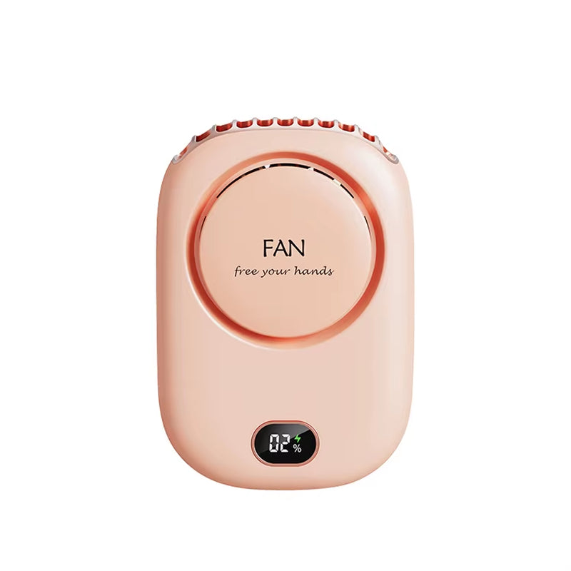 Portable Hanging Neck Fan Mini Cooling Waist Fans Bladeless USB Rechargeable Sports Cooler Fan for Outdoor Sports Travel